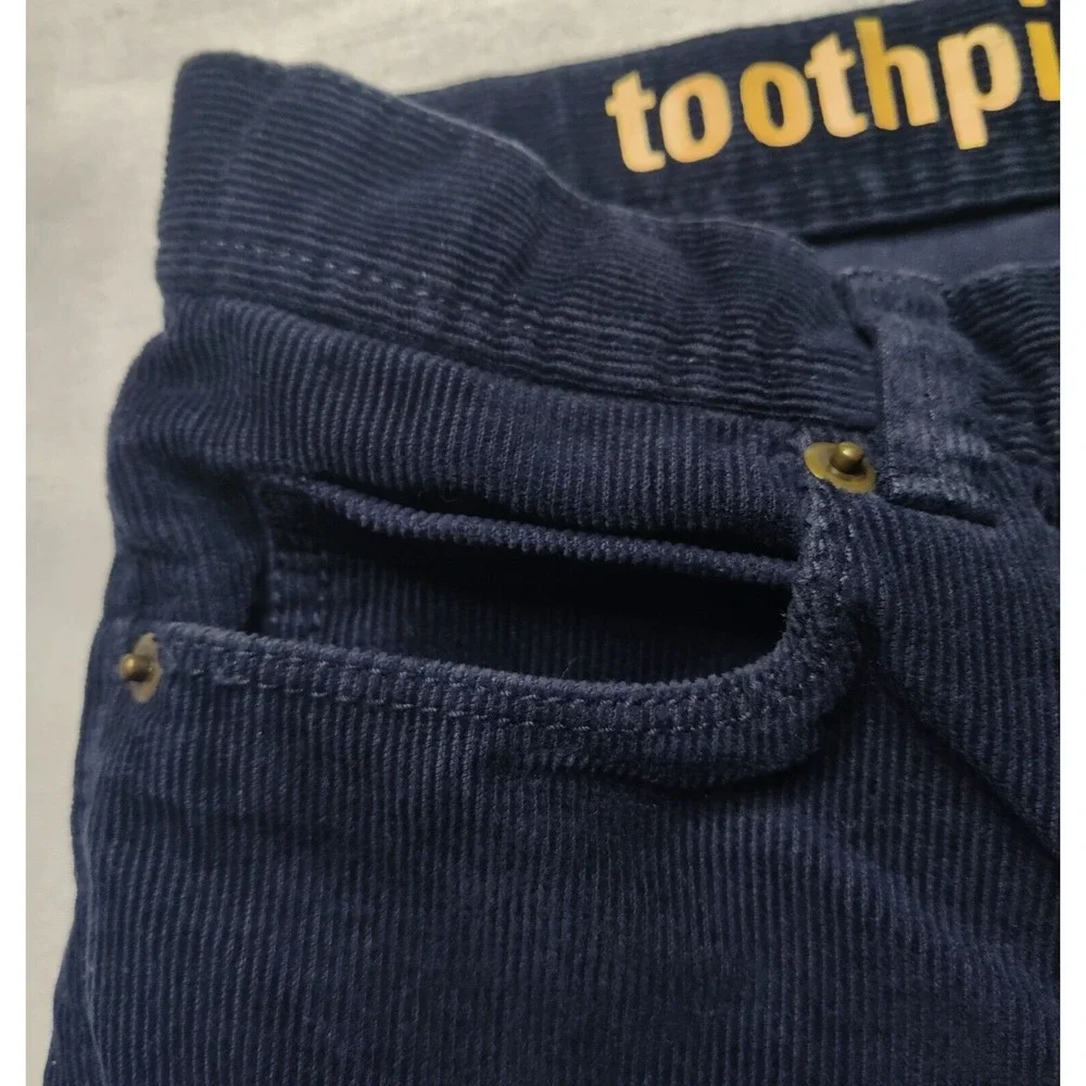 J. CREW‎ CREWCUTS TOOTHPICK Girls Size 14 Blue Cotton Flex Corduroy Pants
